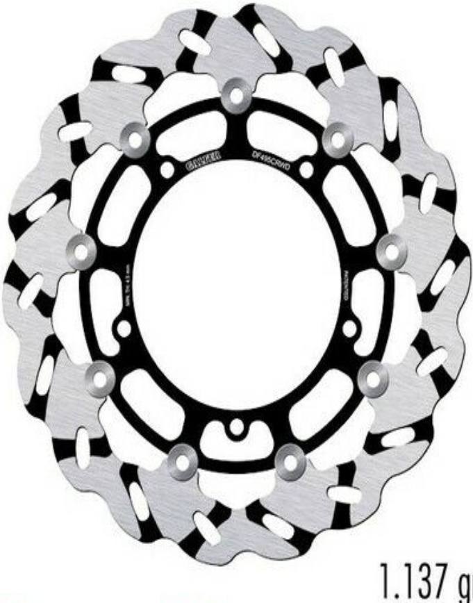 Galfer Front Right Brake Disc WAVE FLOAT GROOVED 298x5mm YAMAHA YZF 600 R6 03>04