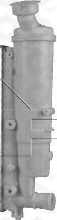 NRF 50428 Radiator, engine cooling for PEUGEOT
