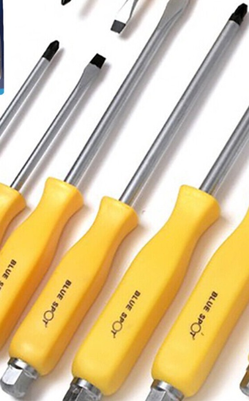 BlueSpot - 12 PCE Hex Bolster Screwdriver Set