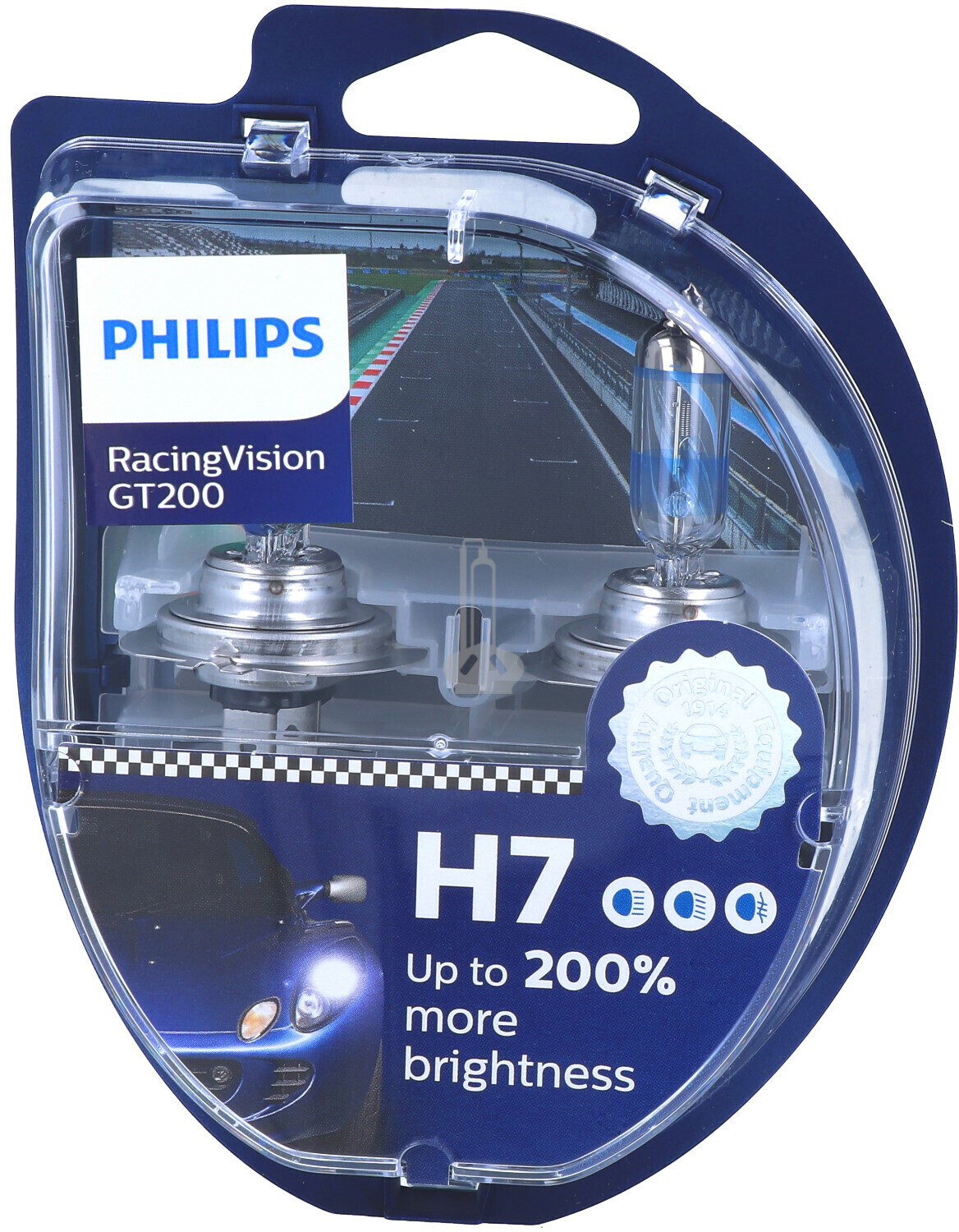 PHILIPS Racing Vision GT200 PX26d Halogen Bulb PH-12972RGTS2 H7 12V 55W - Image 5