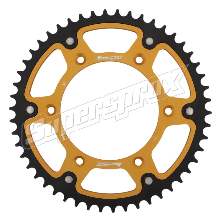 Supersprox Stealth Sprocket Off-Road Motorcycle KTM SX-SX-F EXC EXC-F 51T Orange