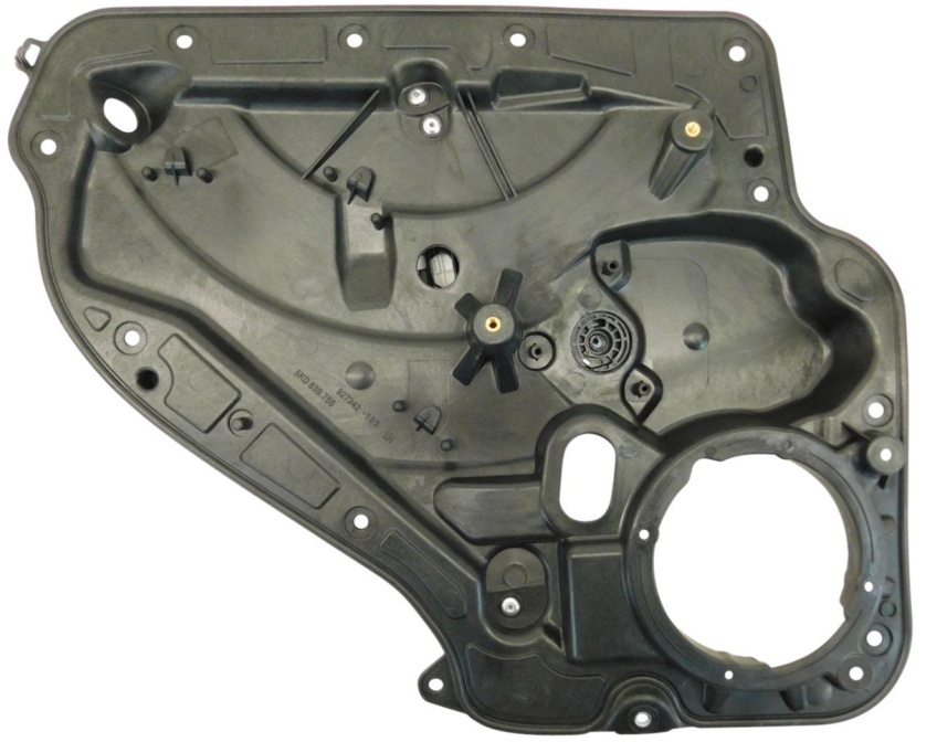 NEW VW GOLF MK6 REAR PASSENGER SIDE ELECTRIC WINDOW REGULATOR & PANEL 2009-2012