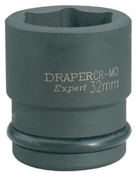 Draper 28743 Draper Hi-TORQ Impact Socket 3/4"" Sq Dr 32mm