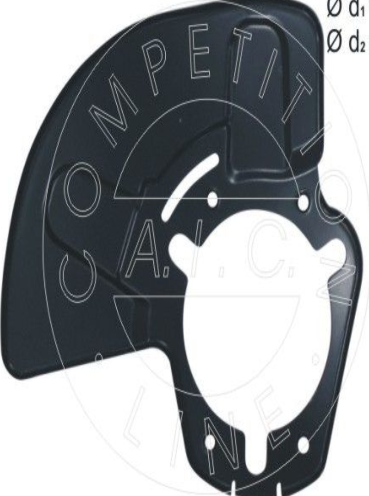 Front Left AIC 55972 Splash Guard, brake disc for OPEL,VAUXHALL