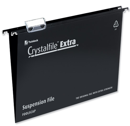 Rexel Crystalfile Extra Foolscap Suspension File 3000080