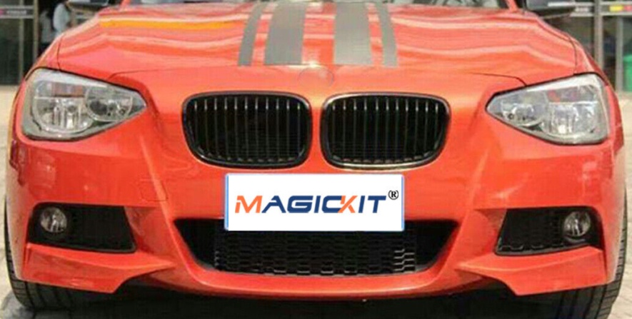 Gloss Black Front Kidney Grille Grill For BMW F20 F21 1Series 10-14 Pre-Facelift