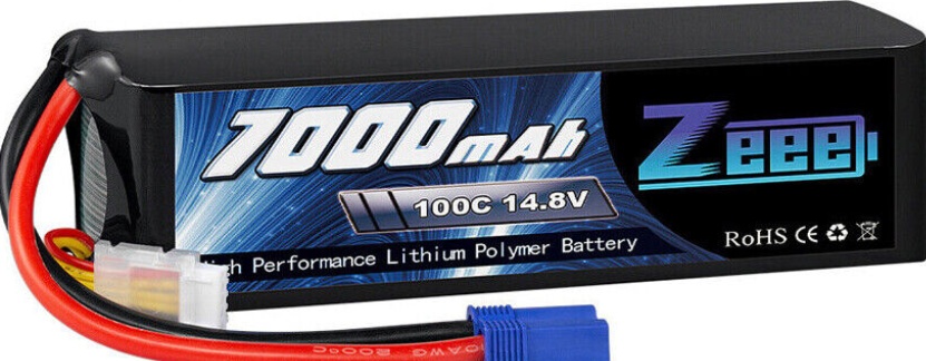 2x Zeee 4S Lipo Battery 14.8V 100C 7000mAh EC5 for RC Truck Car Buggy Helicopter