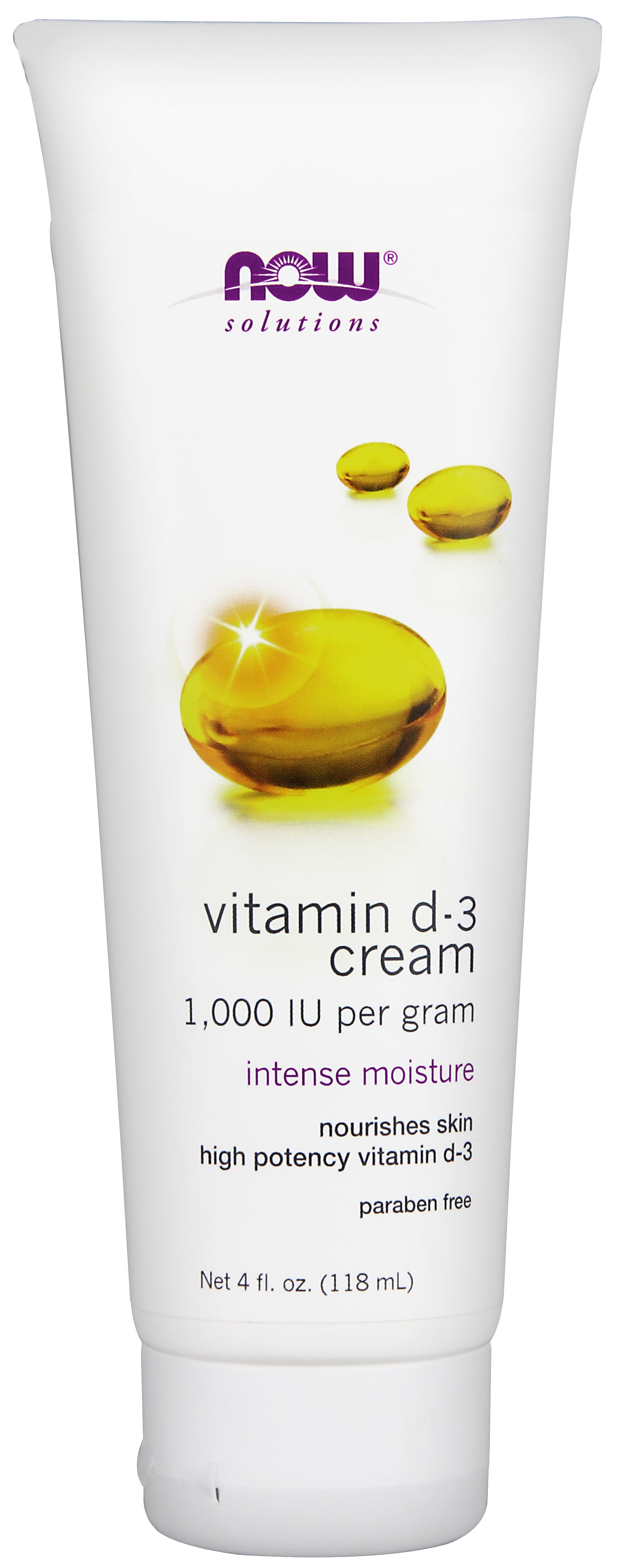 NOW Foods - Vitamin D-3 Cream - 118 ml.