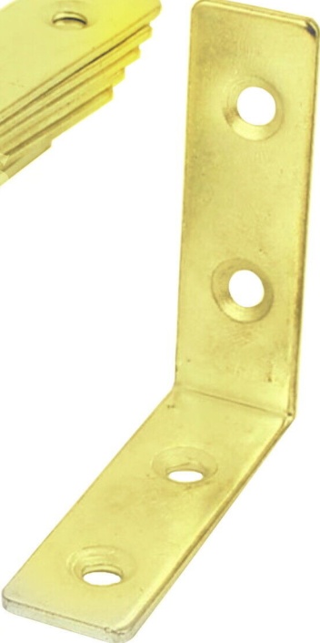 10x STEEL 90 DEGREE ANGLE BRACKETS 40mm METAL BRACES JOIST CORNER MENDING PLATES