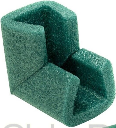 24 x 45-60mm FOAM EDGE U CORNERS PROTECTORS D PROFILES FURNITURE FRAMES ETC
