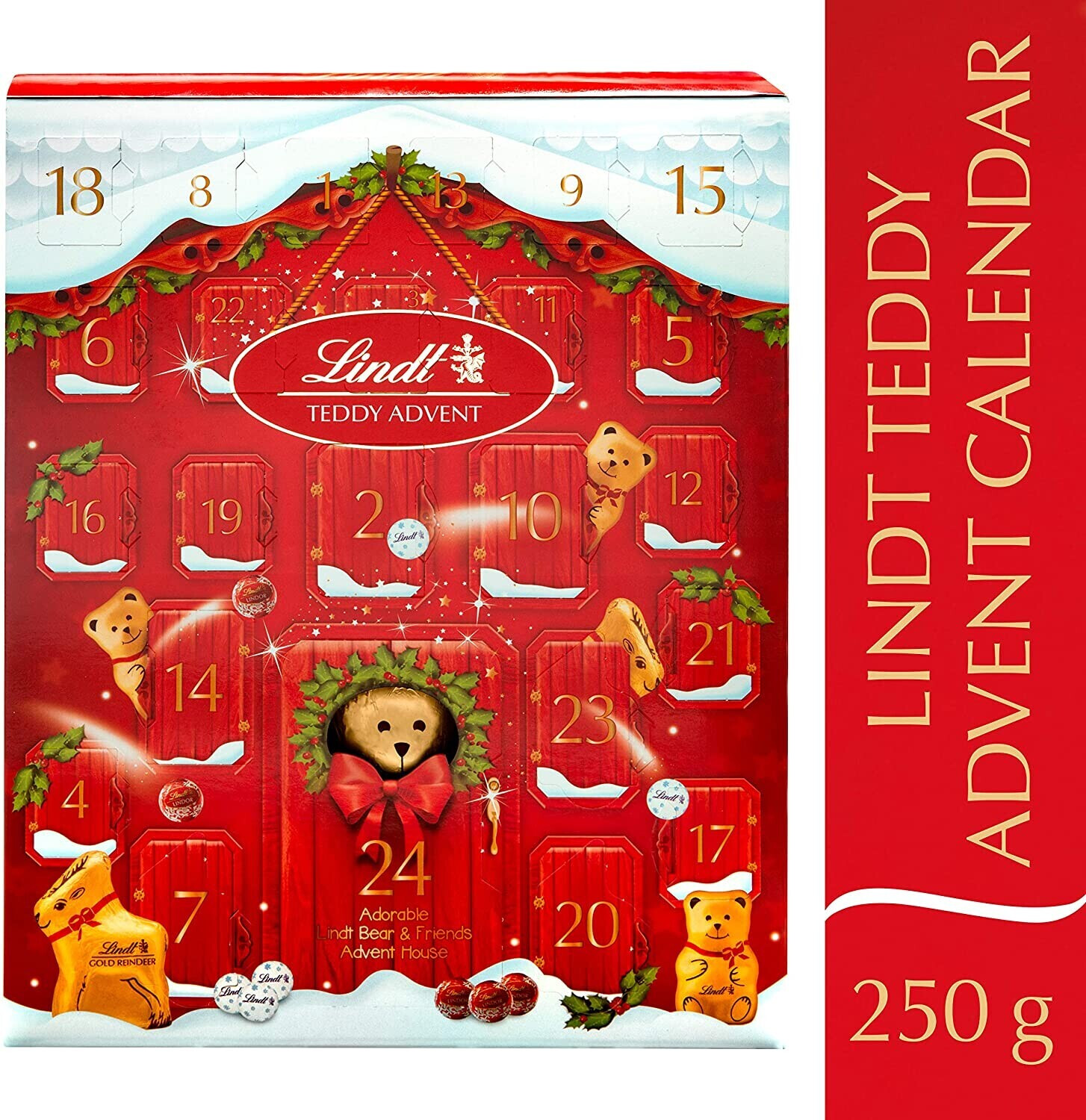 Lindt Teddy Bear Chocolate Christmas Advent Calendar 250g