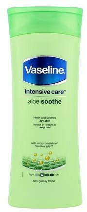 Vaseline Intensive Care Body Lotion Aloe Soothe 48H Light Moisture 400ml, 10 Pk
