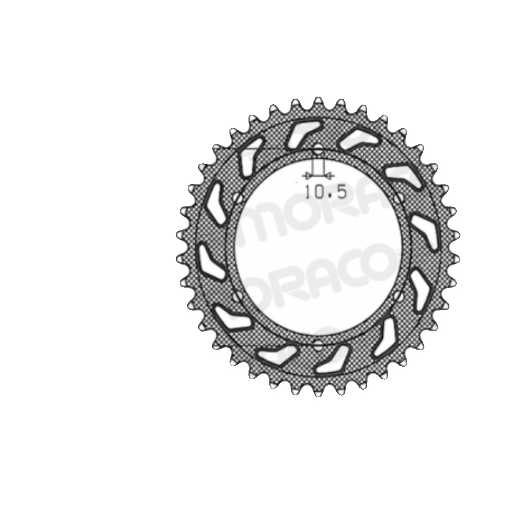 Free Shipping Supersprox Steel Crown KTM 525 X 45 For Motorcycle Parts