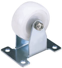 Draper 65502 Fixed Plate Fixing Nylon Wheel 75mm Diameter SWL 100kg