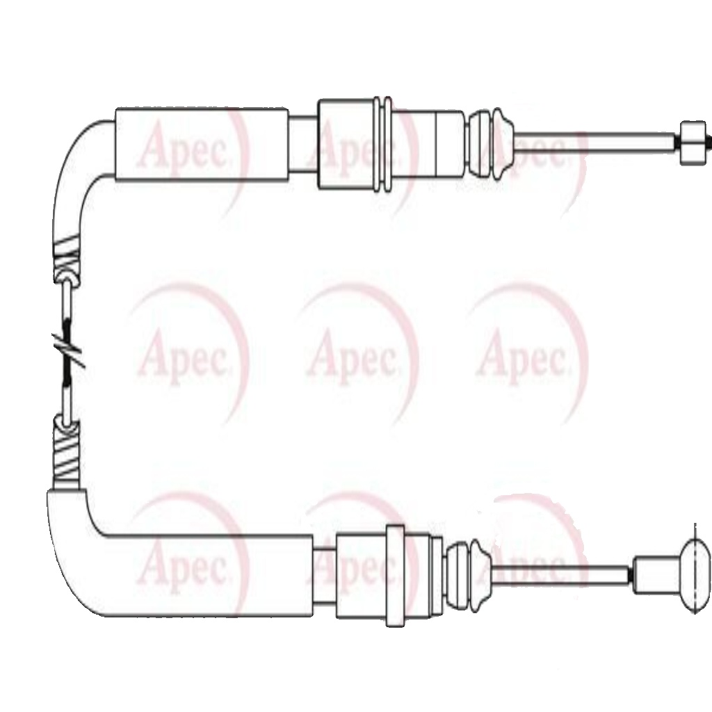 Parking Brake Cable Pull APEC CAB1057 Fits Citroen Fiat Peugeot 807 C8 Ulysse