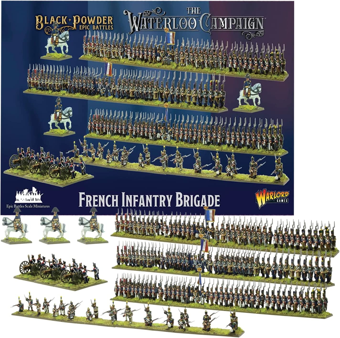 Black Powder Epic Battles: Waterloo - French Infantry Brigade - Warlord Games
