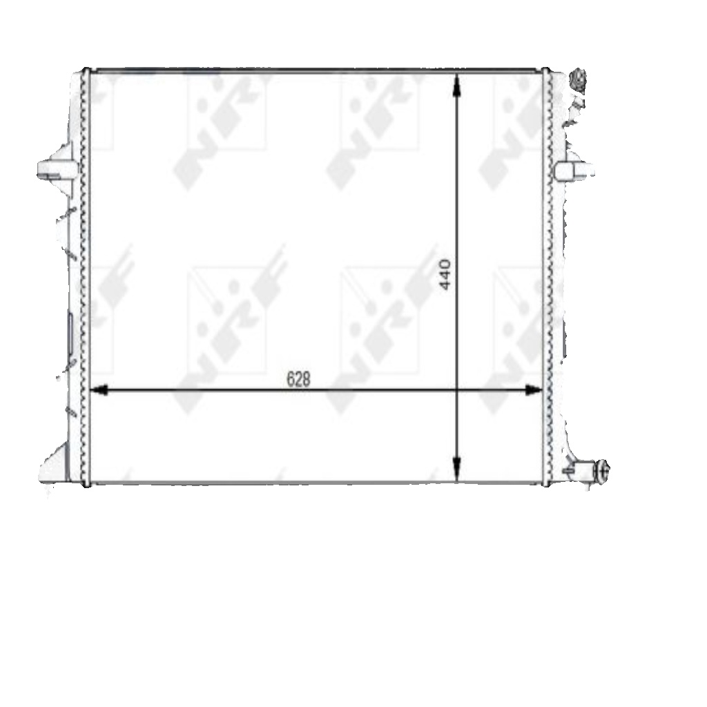 NRF-OE 59118 Radiator, engine cooling for VW