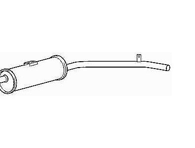 EXSZ6017 Exhaust Rear Box SJ410 1.0 82-91