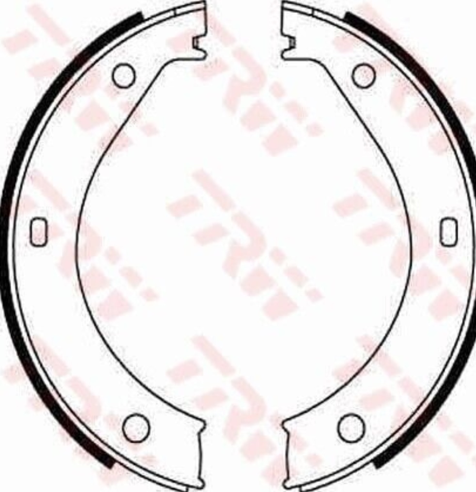 Rear TRW-OE GS8217 Brake Shoe Set, parking brake for ALPINA,BMW