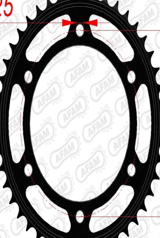 AFAM Standard Steel Sprocket 10617-Step 525 For Motorcycle Parts Accessories