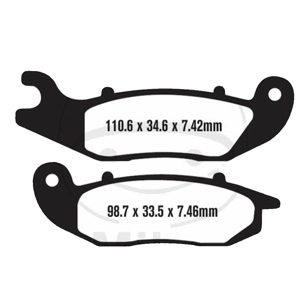 EBC TT Brake Pads AF15 Front Left Rieju Marathon Pro 125 Competizione Spok 11-14 - Image 75