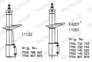 Monroe Ammortizzatore 11091