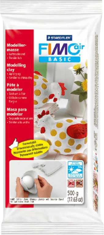Staedtler Fimo Air Basic Modelling Clay White 500g Air Dry Crafting