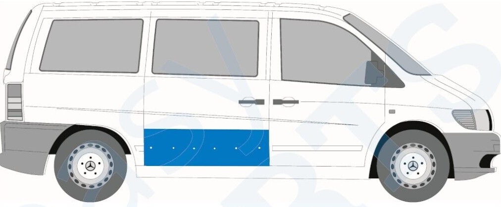 MERCEDES VITO 638 1996-2003 SLIDING DOOR REPAIR PANEL / RIGHT RH