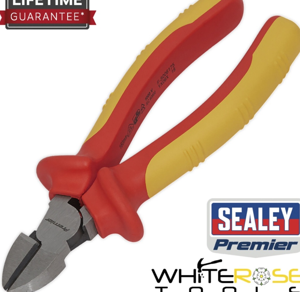 Sealey AK83458 Premier Side Cutters 160mm - VDE Approved