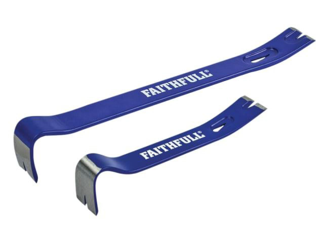 Faithfull Utility Bars Twin Pack 175mm (7in) & 375mm (15in) - Pry Bar Set