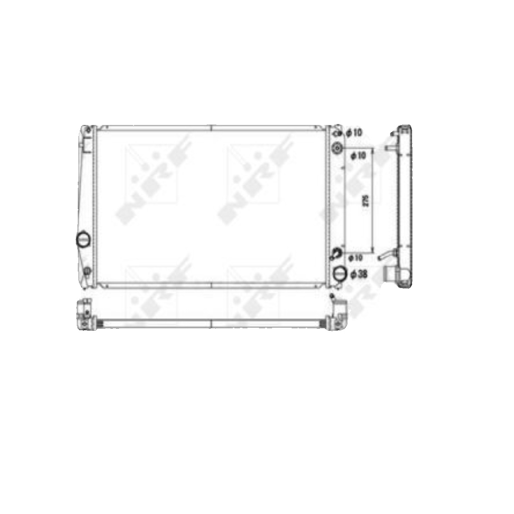 NRF 53590 Radiator, engine cooling for TOYOTA