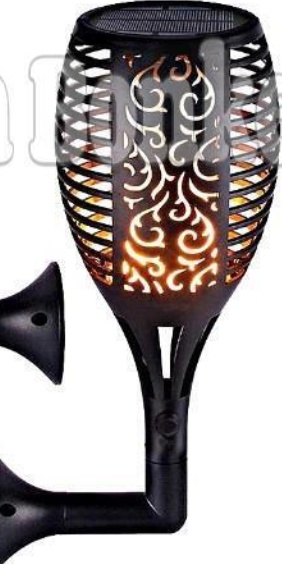 2 X SOLAR POWERED GARDEN WALL LIGHTS MOROCCAN FLAME EFFECT DECORATIVE FLICKERING