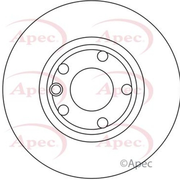 Apec Front Brake Disc DSK722 - OE High Quality Precision Engineered Part