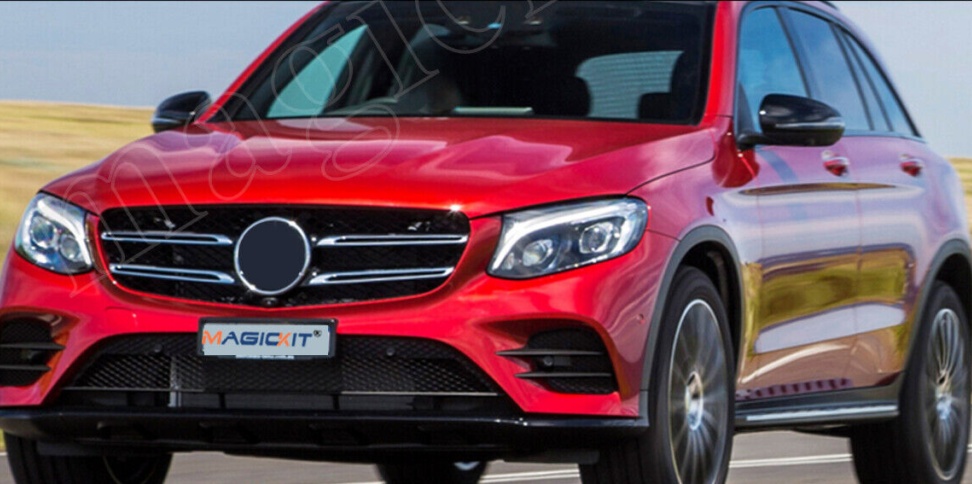 Pair For Mercedes Benz GLC W253/X253 16-2019 Clear Headlamp Headlight Lens Cover