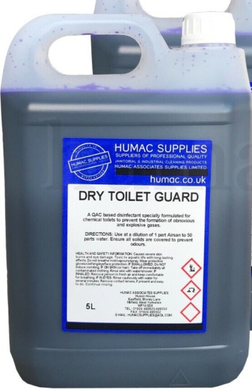 5L Pink Flush Toilet Tank Chemical Fluid Boat Caravan Motorhome Portable - HUMAC