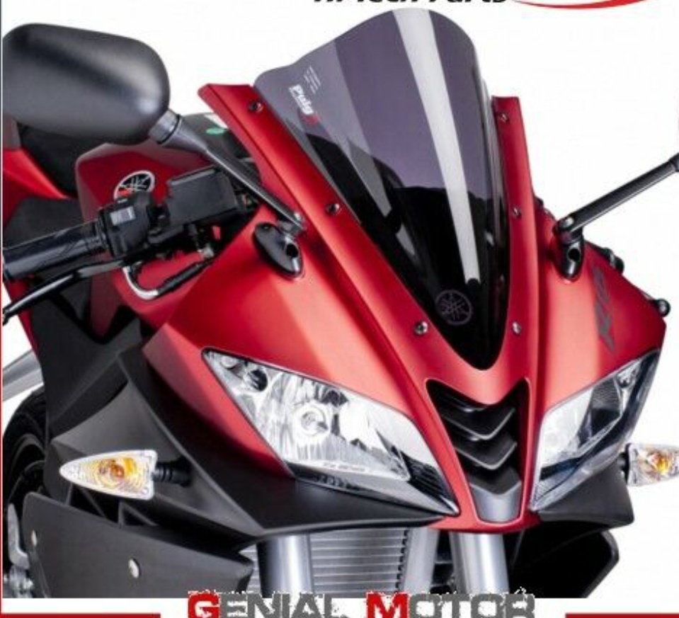 PUIG WINDSHIELD DARK SMOKED 4637F YAMAHA YZF-R125 125 2008 / 2018