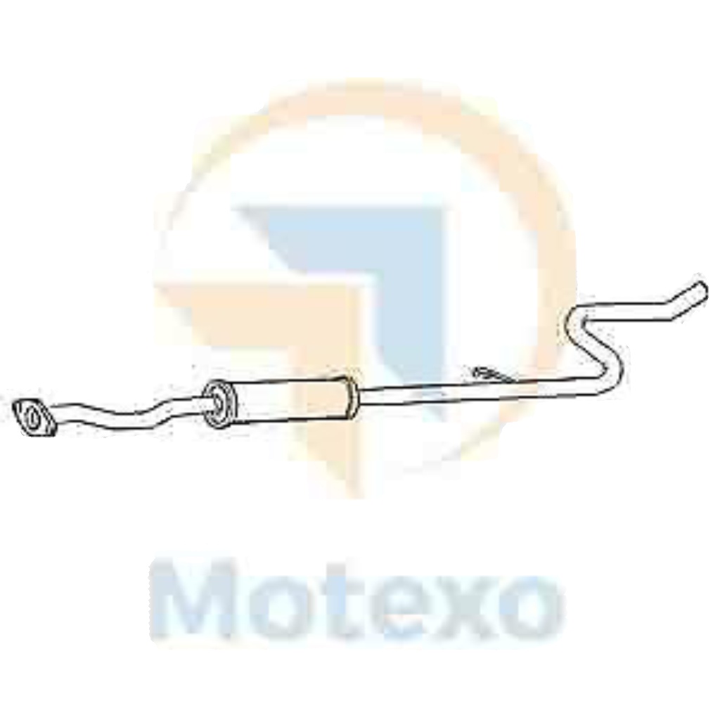 Klarius box with centre pipe fits Citroën 1007 c2 1.6 04> CN530L