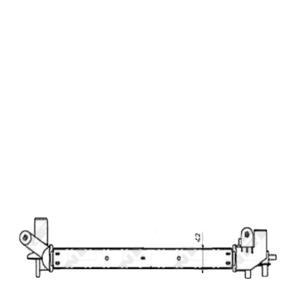 NRF 53873 Radiator, engine cooling for SAAB