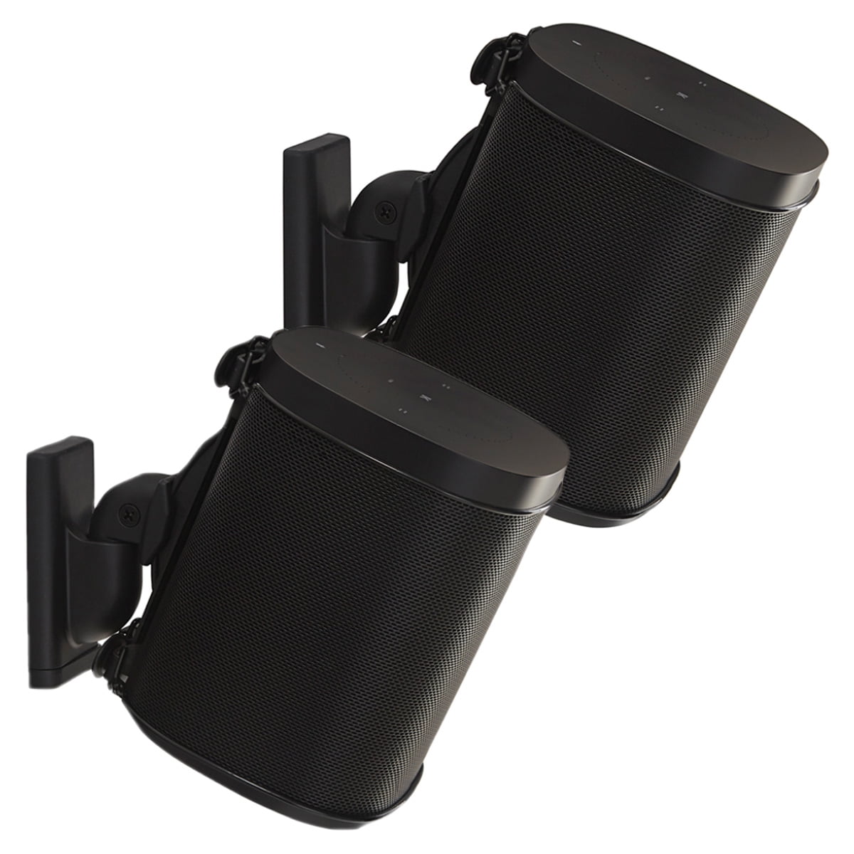 Sanus WSWM22 Adjustable Speaker Wall Mount SONOS ONE, PLAY:1 & PLAY:3 Black Pair