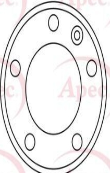 Apec Brake Disc Vented Front Replace DSK2092 Fits Nissan Opel Renault Vauxhall