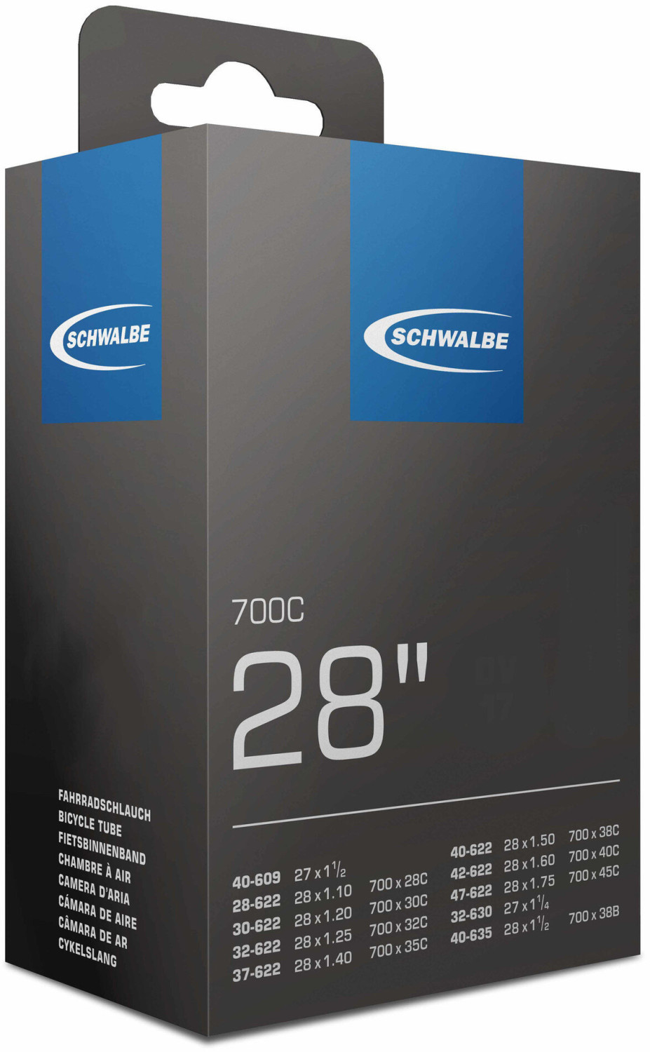 SCHWALBE SV17XL 700 x 32c Inner Tube 50mm Presta / French Valve