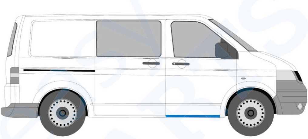 VOLKSWAGEN TRANSPORTER T5 2003-2015  FRONT SILL REPAIR PANEL ROCKER PANEL