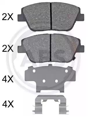 Original A.B.S. Brake Pad Set Disc Brake 35033 for Hyundai KIA