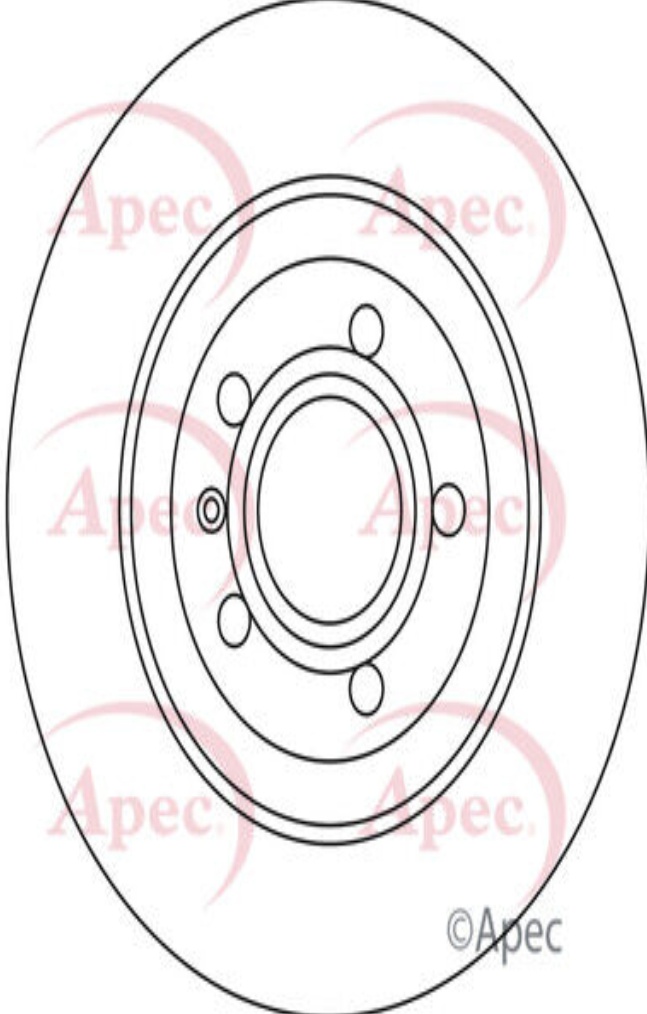 Brake Disc APEC DSK3437 Fits Mercedes-Benz A-Class B-Class CLA EQA EQB GLA GLB