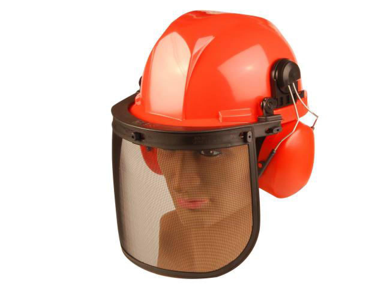 Chainsaw Chain Saw Forestry Safety Helmet Hat With Visor Screen & Ear Defenders