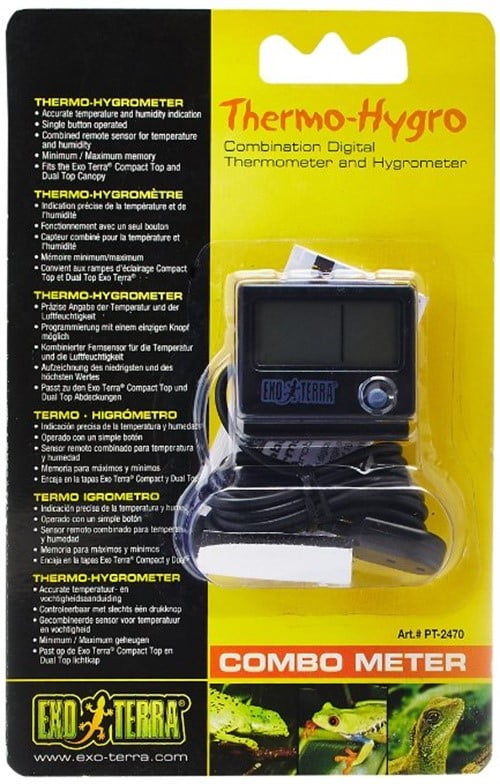 Exo Terra Combometer Digital 2-in-1 Reptile Vivarium Thermometer Hygrometer - Image 2