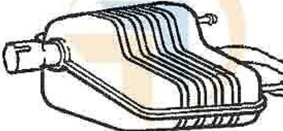 Klarius SB124B Exhaust Silencer Rear Box SAAB 9-3     1.9 / 2.2    2002-2007