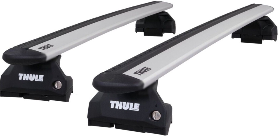 Thule Alu WingBar Evo Silver Roof Bars fit VW Caddy Mk.3 Van 04-15 Fixed Point