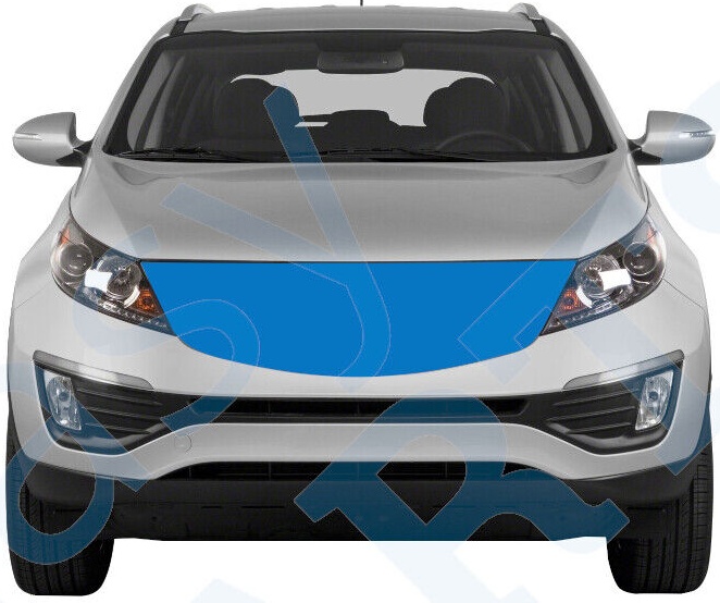 KIA SPORTAGE 2010-2013 FRONT GRILLE CENTER AIR INTAKE CHROME