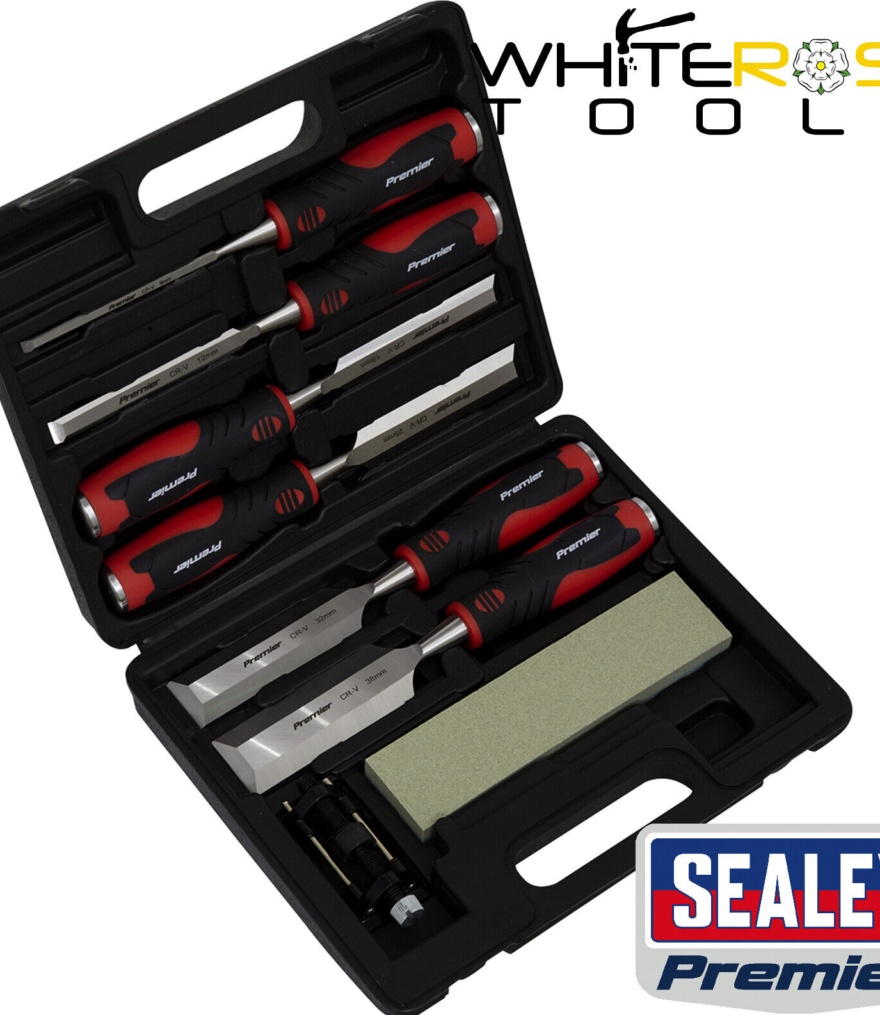 Sealey AK9240 Premier Hammer-Thru Wood Chisel Set 8pc